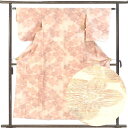 【中古】紬 リサイクル着物 身丈155cm 裄62cm 前幅22.5cm 後幅28.5cm 袖丈49cm 袖幅32cm レディース 単衣 花柄 裄Sサイズ 初夏...