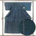 【中古】紬 リサイクル着物 身丈154cm 裄63cm 前幅23cm 後幅28cm 袖丈43cm 袖幅32.5cm レディース 単衣 縞 裄Mサイズ 初夏・初秋...
