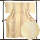 【中古】小紋 リサイクル着物 身丈154cm 裄63cm 前幅22cm 後幅27.5cm 袖丈47cm 袖幅32cm レディース 袷 縞 裄Mサイズ 秋冬春用 ...