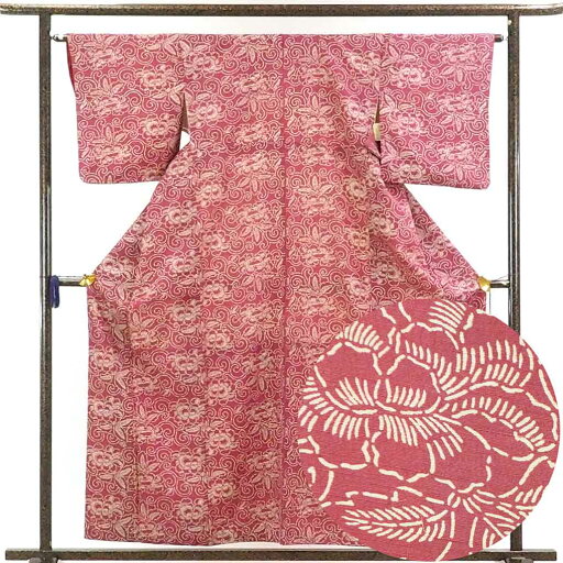 【10%OFF】【中古】小紋 リサイクル着物 身丈158cm 裄64cm 前幅23cm 後幅29cm 袖丈47cm 正絹(シルク) レディース 袷仕立 秋冬春用 ピンク地 裄Mサイズ 美品 リユース 【10%OFF】【中古】小紋 リサイクル着物 身丈158cm 裄64cm 前幅23cm 後幅29cm 袖丈47cm 正絹(シルク) レディース 袷仕立 秋冬春用 ピンク地 裄Mサイズ 美品 リユース