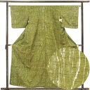 【中古】紬 リサイクル着物 身丈159cm 裄64cm 前幅23cm 後幅30cm 袖丈45cm 袖幅33cm レディース 袷 裄Mサイズ 秋冬春用 正絹(シル...