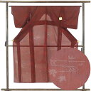 【中古】小紋 リサイクル着物 身丈151cm 裄64cm 前幅24cm 後幅30cm 袖丈47cm 袖幅32.5cm レディース 琉球柄 裄Mサイズ 夏用 正絹...