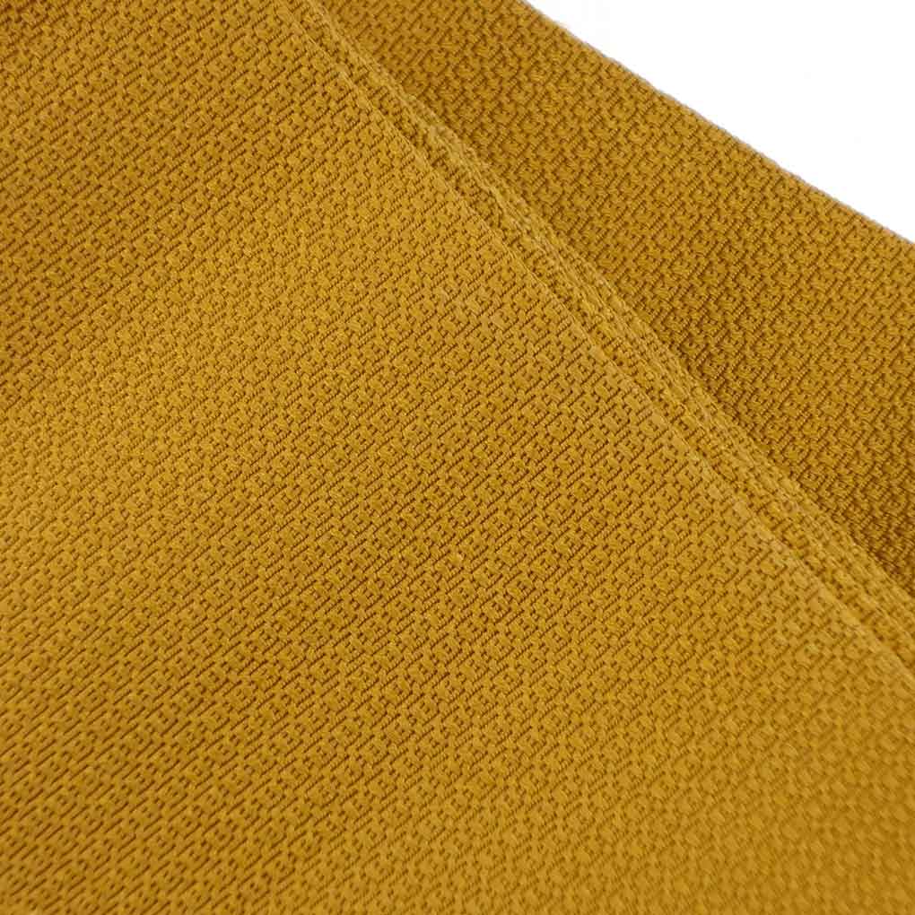 【中古】角帯 リサイクル帯 帯幅9.5cm 長さ412cm メンズ 無地 正絹（シルク）ブラウン 美品 リメイク リユース