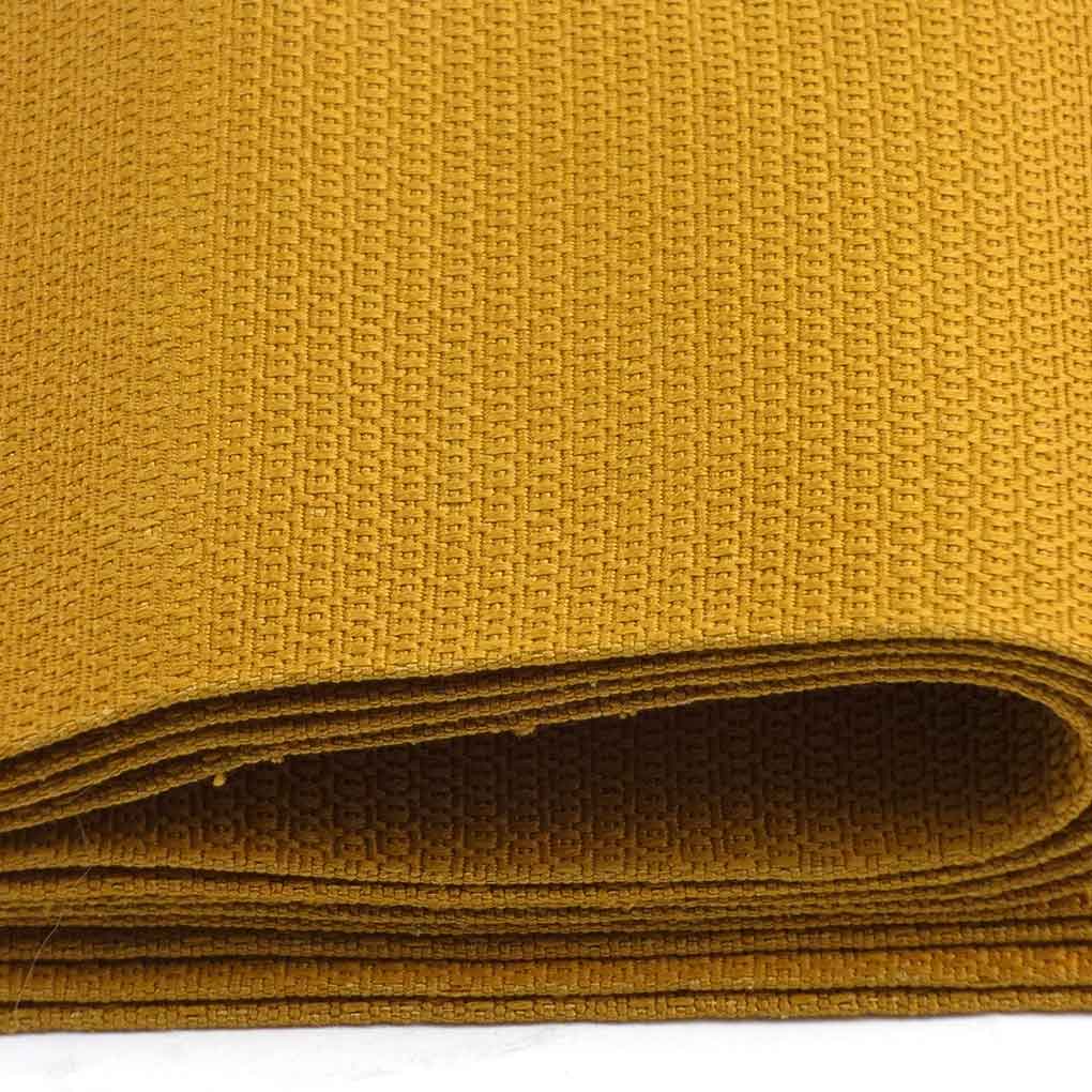 【中古】角帯 リサイクル帯 帯幅9.5cm 長さ412cm メンズ 無地 正絹（シルク）ブラウン 美品 リメイク リユース