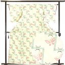 【中古】紬 リサイクル着物 身丈164cm 裄63cm 前幅22.5cm 後幅28cm 袖丈51cm 正絹(シルク) レディース 袷仕立 秋冬春用 黄色地 裄M...