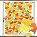 【中古】小紋 リサイクル着物 身丈152cm 裄64cm 前幅23cm 後幅28cm 袖丈56cm 正絹(シルク) レディース 袷仕立 秋冬春用 多色使い 裄M...