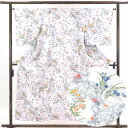 【中古】小紋 リサイクル着物 身丈154cm 裄64cm 前幅24cm 後幅29cm 袖丈51cm 正絹(シルク) レディース 袷仕立 秋冬春用 グレー地 裄M...