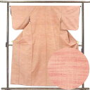 【中古】紬 リサイクル着物 身丈157cm 裄66cm 前幅24cm 後幅29cm 袖丈49cm 袖幅34cm レディース 袷 無地 裄長 裄M-Lサイズ 秋冬...