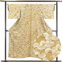 【中古】小紋 リサイクル着物 身丈153cm 裄63cm 前幅22.5cm 後幅29cm 袖丈45cm 正絹(シルク) レディース 袷仕立 秋冬春用 茶色 裄M...
