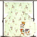 【中古】小紋 リサイクル着物 身丈159cm 裄64cm 前幅25cm 後幅30cm 袖丈52cm 正絹(シルク) レディース 袷仕立 格子 秋冬春用 緑地 裄...