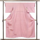 【中古】訪問着 リサイクル着物 身丈154cm 裄64cm 前幅22cm 後幅28.5cm 袖丈46cm 袖幅32.5cm レディース 袷 刺繍 裄Mサイズ 秋...