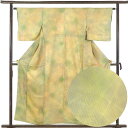 【中古】小紋 リサイクル着物 身丈157cm 裄62cm 前幅23.5cm 後幅28cm 袖丈45cm 袖幅33cm レディース 袷 ぼかし 裄Sサイズ 秋冬春...