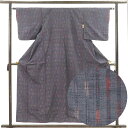 【中古】紬 リサイクル着物 身丈157cm 裄丈62cm 前幅24cm 後幅29cm 袖丈46cm 袖幅32cm レディース 袷 縞 裄Sサイズ 秋冬春用 正絹...