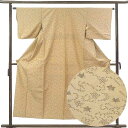 【中古】紬 リサイクル着物 身丈150cm 裄丈63cm 前幅23cm 後幅29cm 袖丈44cm 袖幅32.5cm レディース 袷 絣模様 裄Mサイズ 秋冬春...