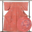 【中古】紬 リサイクル着物 身丈160cm 裄丈64cm 前幅22.5cm 後幅30cm 袖丈49cm 袖幅33cm レディース 袷 雪輪 裄Mサイズ 秋冬春用...
