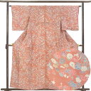 【中古】小紋 リサイクル着物 身丈160cm 裄丈62cm 前幅24cm 後幅29.5cm 袖丈48cm 袖幅32.5cm レディース 袷 四季の花柄 裄Sサイ...