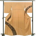 【中古】訪問着 リサイクル着物 身丈165cm 裄丈68cm 前幅23cm 後幅29cm 袖丈55cm 袖幅34cm レディース 袷 絞り 裄長 裄Lサイズ 秋...