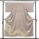 【中古】色留袖 リサイクル着物 身丈153cm 裄丈63cm 前幅23cm 後幅29cm 袖丈44cm 袖幅33cm レディース 袷 蒔絵 裄Mサイズ 秋冬春用...