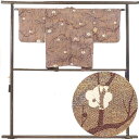 【中古】羽織 リサイクル着物 羽織丈73cm 裄63cm 袖丈43cm 袖幅32cm レディース 袷 梅柄 裄Mサイズ 秋冬春用 正絹(シルク)ブラウン 美品 ...