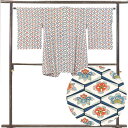 【中古】コート リサイクル着物 コート丈88cm 裄63cm 袖丈56cm 袖幅33cm レディース 袷 連続模様 裄Mサイズ 秋冬春用 正絹(シルク)ホワイト...