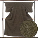 【中古】紬 リサイクル着物 身丈155cm 裄61cm 前幅24cm 後幅28cm 袖丈47cm 袖幅30.5cm レディース 袷 絣模様 裄Sサイズ 秋冬春用...