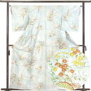 【中古】小紋 リサイクル着物 身丈161cm 裄64cm 前幅23cm 後幅28.5cm 袖丈51cm 袖幅32cm レディース 袷 花柄 裄Mサイズ 秋冬春用...