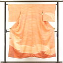 【中古】訪問着 リサイクル着物 身丈150cm 裄63cm 前幅22.5cm 後幅29cm 袖丈49cm 正絹(シルク) レディース 袷仕立 秋冬春用 ピンク地...