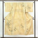 【FashionTheSale10%OFF】【中古】訪問着 リサイクル着物 身丈150cm 裄63cm 前幅24cm 後幅30cm 袖丈45cm 正絹(シルク) レディース 袷仕立 秋冬春用 茶色 裄Mサイズ リユース