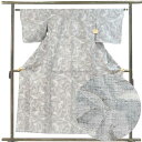 【中古】紬 リサイクル着物 身丈154cm 裄62cm 前幅25cm 後幅30cm 袖丈45cm 袖幅31cm レディース 単衣 抽象柄 裄Sサイズ 初夏・初秋...