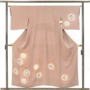 【中古】訪問着 リサイクル着物 身丈156cm 裄64cm 前幅23.5cm 後幅29.5cm 袖丈47cm 袖幅33cm レディース 袷 丸 裄Mサイズ 秋冬...