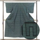 【中古】紬 リサイクル着物 身丈153cm 裄61cm 前幅24cm 後幅29cm 袖丈47cm 袖幅30.5cm レディース 袷 連続模様 裄Sサイズ 秋冬春...
