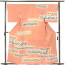 【中古】訪問着 リサイクル着物 身丈160cm 裄68cm 前幅23.5cm 後幅29cm 袖丈50cm 袖幅35cm レディース 袷 花柄 裄長 裄Lサイズ ...