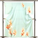 【中古】訪問着 リサイクル着物 身丈162cm 裄65cm 前幅23cm 後幅28cm 袖丈56cm 袖幅34cm レディース 袷 梅柄 裄Mサイズ 秋冬春用 ...