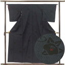 【中古】紬 リサイクル着物 身丈159cm 裄63cm 前幅23cm 後幅28cm 袖丈49cm 袖幅32.5cm レディース 袷 花柄 裄Mサイズ 秋冬春用 ...