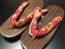 【子供用下駄】女児用下駄 ゲタ 祭用履物 祭り用靴 雪駄 サンダル 草履 18cm(17?18cm用) 送料別途