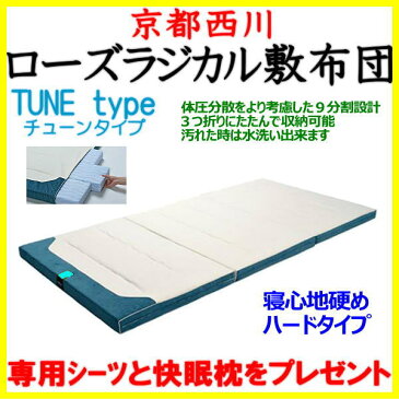 京都西川　ローズラジカル敷布団TUNE typeシングルサイズ寝心地(硬さ)硬め（ハードタイプ）品番 4F 6880 No.60 TUNE H関連ワード　ラジカル敷き布団　チューンタイプ　レギュラー　京都西川敷き布団　マットレス　硬め