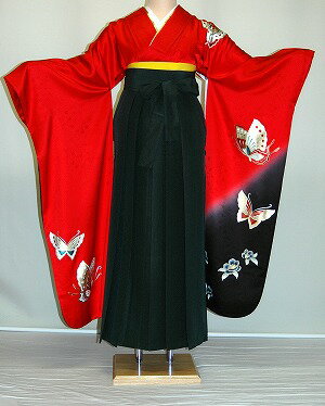 【レンタル】振袖、袴(はかま)レンタル【青・青紫・緑系】【HF780】標準/L寸/7号/9号/11号/13号/冬春キャンペーン