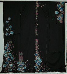 【レンタル】振袖レンタル【黒・茶・グレー系】【RS948】標準/L寸/7号/9号/11号/13号 冬春キャンペーン