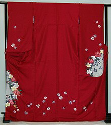 【レンタル】振袖レンタル【赤・ピンク・赤紫系】【RS314】標準/小柄/S寸/M寸/7号/9号/11号/13号 冬春キャンペーン