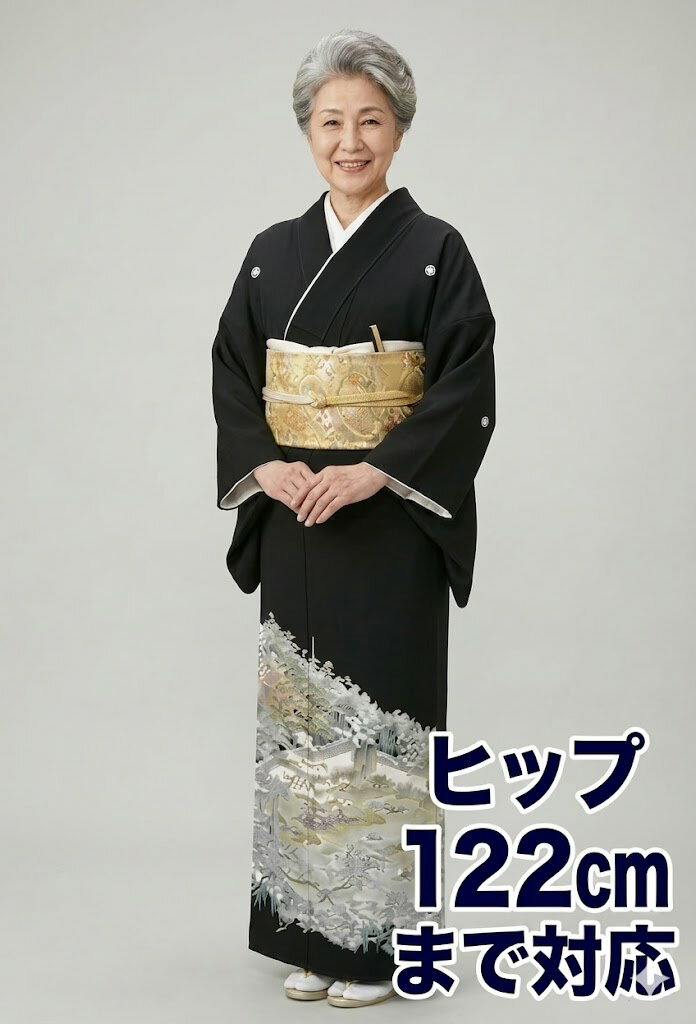 樂天商城 - 【レンタル】〔黒留袖レンタル〕〔留袖レンタル〕〔往復送料無料〕〔着物レンタル〕 rt234new 〔結婚式〕〔貸衣装〕春冬キャンペーン