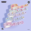 【:50%OFF SALE:】【WDZY マスキングテープ MAKE UP】MASKING TAPE テープ マステ 文房具 キャラクター文具 LYA CHUN...