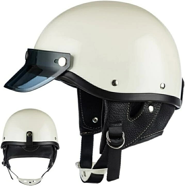 バイクヘルメット ヘルメット 自転車ヘルメット バイクハーフヘルメット メンズ レディース 耐衝撃性 男女兼用 超軽量 抗菌性 速乾性 防臭 人気 大人 シンプ...