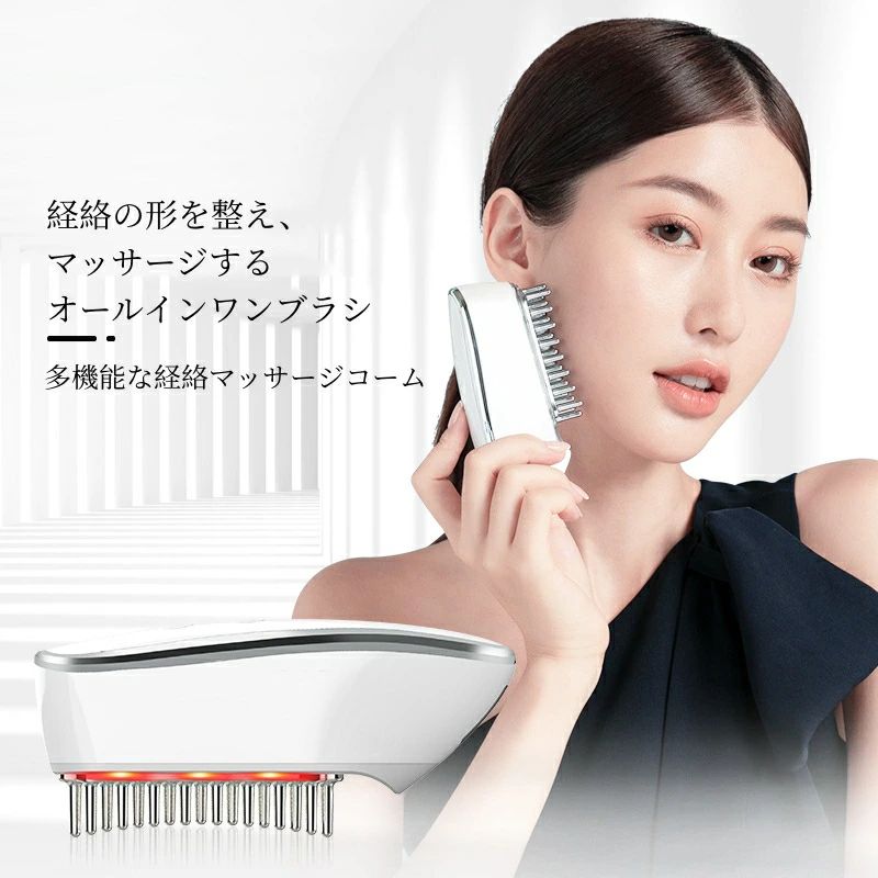 電気 ブラシ 多機能 頭皮ブラシ 電気ブラシ 美顔器 防水 ems 頭筋 LED 櫛 電動 ヘアブラシ 頭皮ブラシ ..