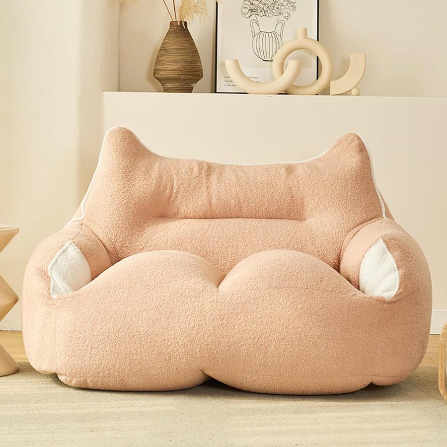 ビーズクッション 2人リラックスソファ猫の耳 EPS座布団 よぎぼー クッション ソファーべッド 座椅子ソファー 怠惰なソファ lazy sofa