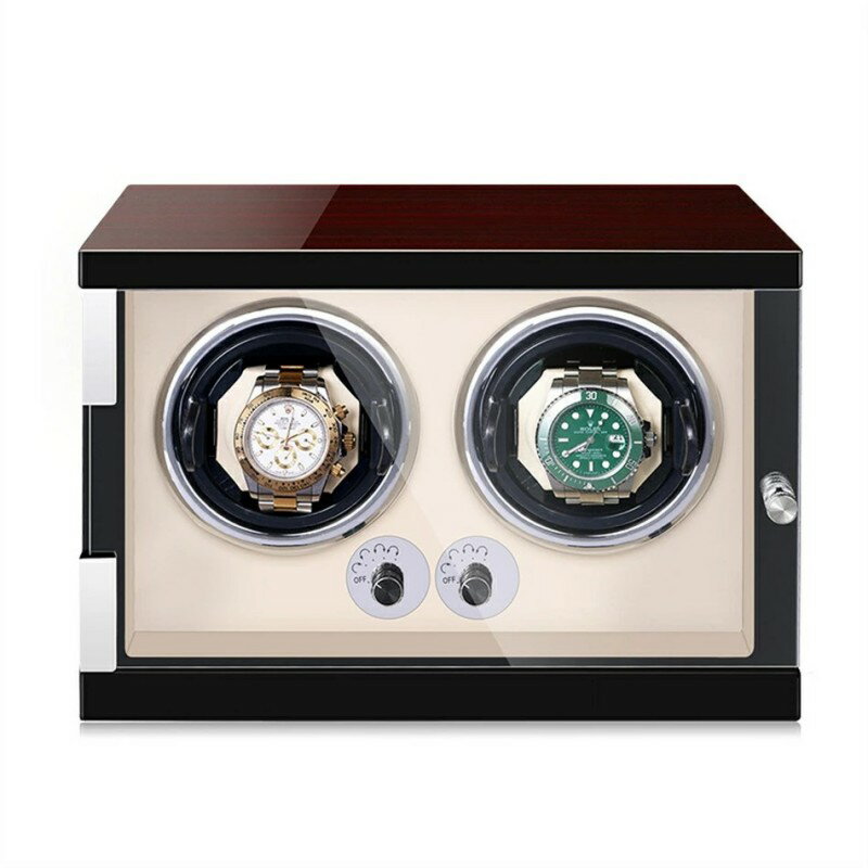 【正品販売-安心保証】ワインディングマシーン2本巻き 腕時計自動巻き上げ機 五段階モード高級腕時計に..
