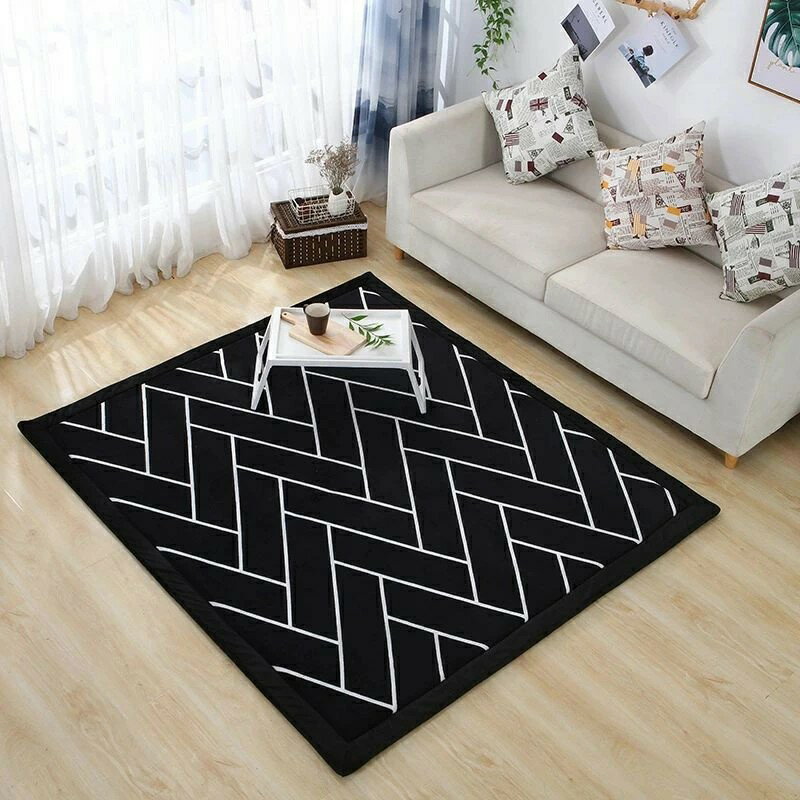 7つのスタイル 厚くするプはっ水 子供の漫画のパターン ラグ洗えるカーペット 低反発 厚手リビング ラ..