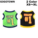 犬服 犬の服 春夏用 タンクトップ 通気性 CHAMP印字 タンクトップ 薄手 プチプラ 格安 パピー チワワ トイプードル 柴犬 フレンチブルドッグ ポメラニ...