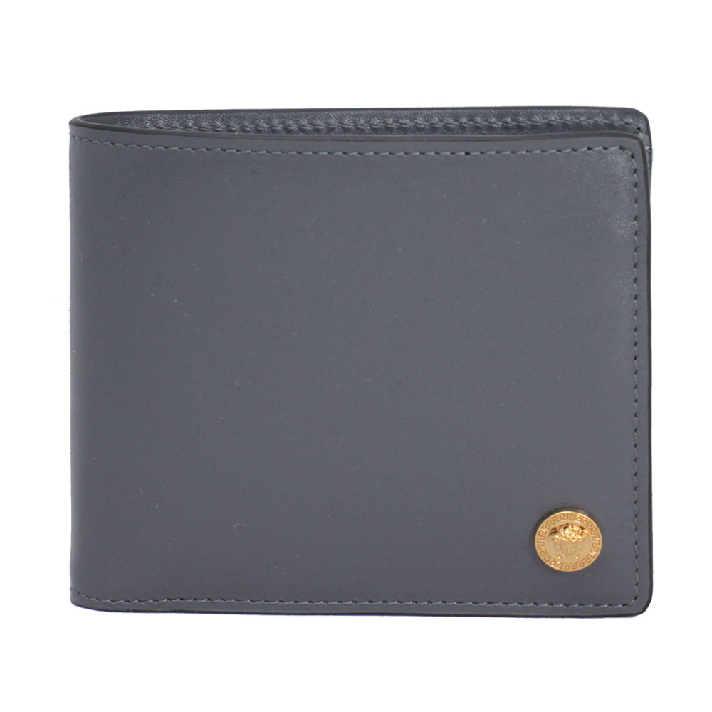 ヴェルサーチ 財布 メンズ VERSACE 二つ折り財布 メドゥーサ グレー系 1006117 1A02150 1EA3V