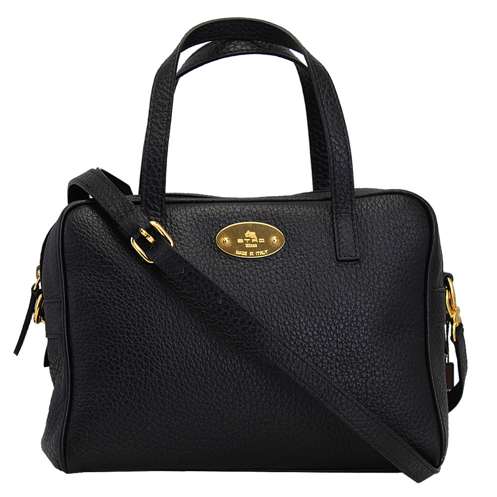 エトロ バッグ レディース ETRO 2WAY ハンド/ショルダーバッグ ブラック レザー 1Z280 9000 0001のサムネイル