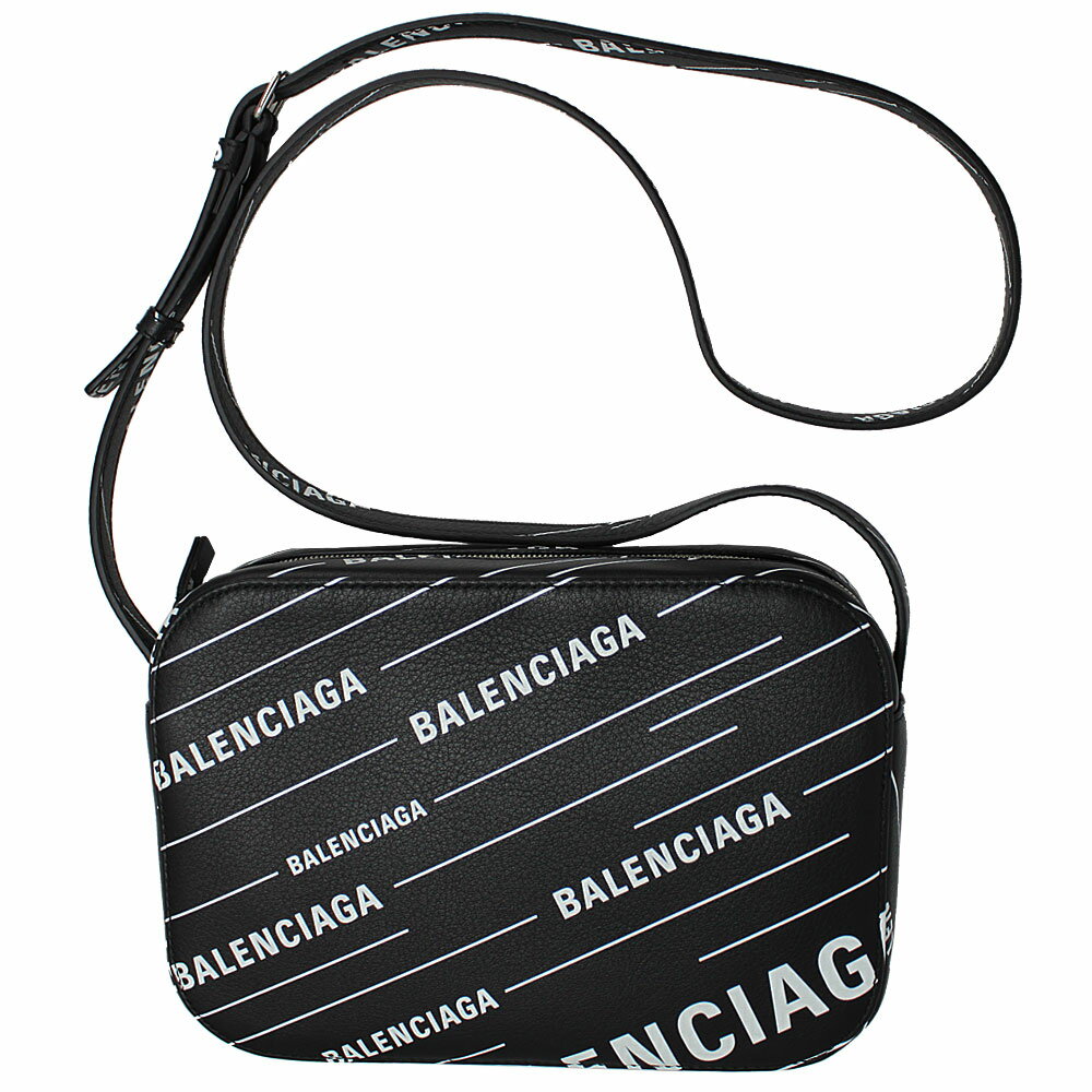 バレンシアガ バッグ レディース BALENCIAGA 斜め掛けショルダーバッグ エブリデイ ロゴ レザー ブラック/ホワイト 552370 D6WFN 1090-1のサムネイル